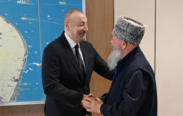 İlham Əliyev Rusiyanın Şimali Qafqaz regionunun müftilərini qəbul edib - FOTO - YENİLƏNİB