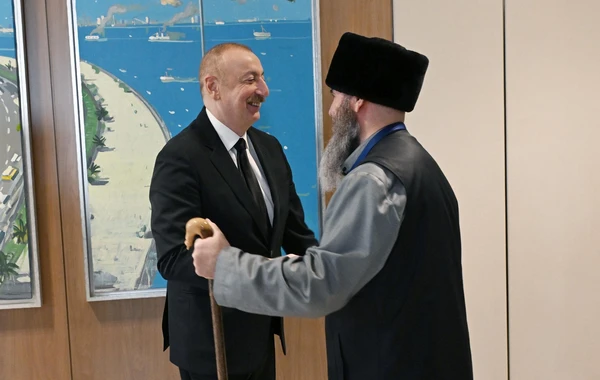 İlham Əliyev Rusiyanın Şimali Qafqaz regionunun müftilərini qəbul edib - FOTO - YENİLƏNİB