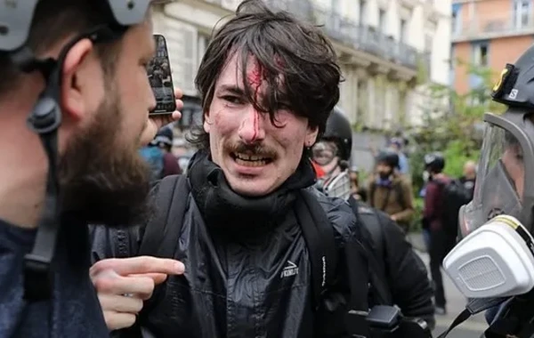 Fransada 1 May hadisələri: Polis etirazçılara müdaxilə etdi - FOTO