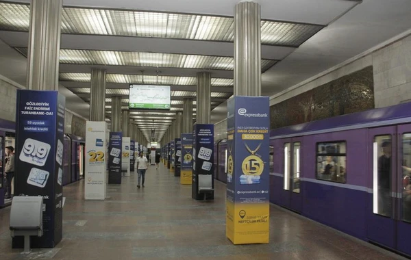 Metronun bu stansiyasında işıqlandırma sistemi yenilənib - FOTO