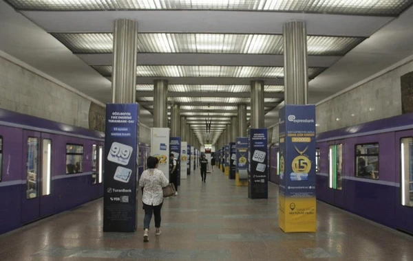 Metronun bu stansiyasında işıqlandırma sistemi yenilənib - FOTO