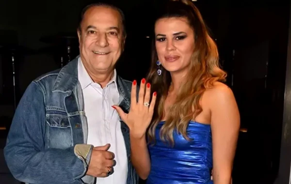 Mehmet Ali Erbil 41 yaş kiçik sevgilisi ilə kəbin kəsdirdi - FOTO
