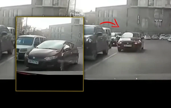 Bakıda sürücü qayda pozanları bu cür CƏZALANDIRDI - VİDEO