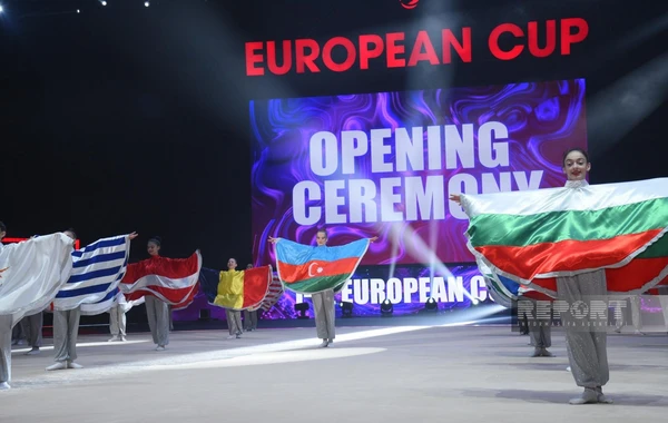 Milli Gimnastika Arenasında Avropa kubokunun açılış mərasimi keçirilib - FOTO