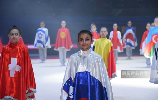 Milli Gimnastika Arenasında Avropa kubokunun açılış mərasimi keçirilib - FOTO