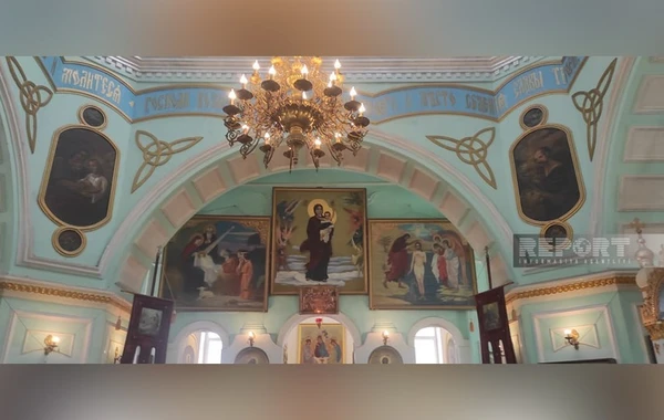 Gəncədə yaşayan provaslavlar Pasxa bayramını qeyd ediblər - FOTO