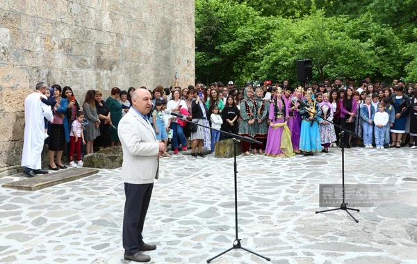 Qəbələdəki Cotari kilsəsində Pasxa bayramı qeyd edilib - FOTO