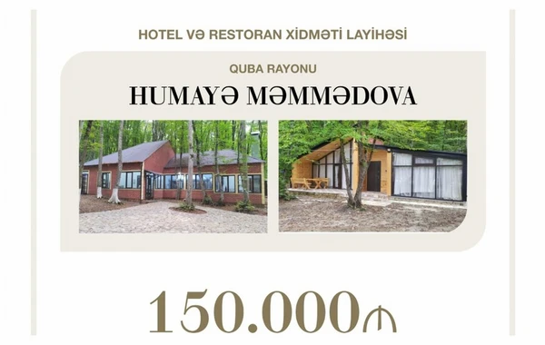 Qubada hotel və restoran layihəsinə 150 min manat güzəştli kredit verilib - FOTO