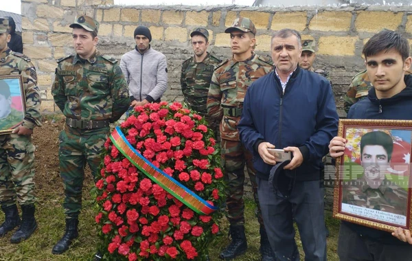 İsmayıllıda Birinci Qarabağ müharibəsinin şəhidi ilə vida mərasimi keçirilir - FOTO