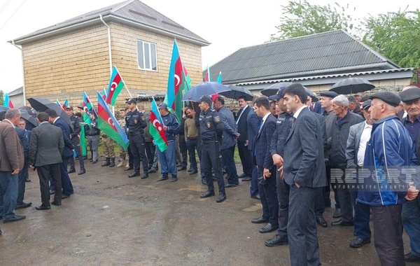 Lənkəranın Kərgəlan kəndində Birinci Qarabağ müharibəsinin şəhidi dəfn edilib - FOTO