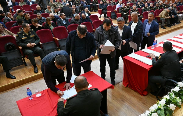 Bir qrup hərbi qulluqçuya ev verilib - FOTO/VİDEO