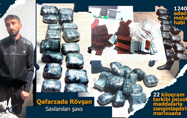 DİN-dən Lənkəranda ƏMƏLİYYAT: 22 kiloqram narkotik ələ keçdi - FOTO