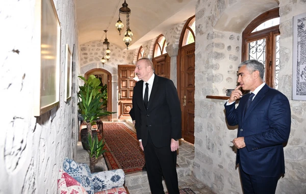 Şuşada Şirin su hamamının bərpadan sonra açılışı olub - YENİLƏNİB + FOTO