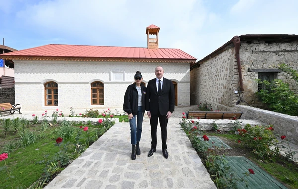 Prezident və xanımı Şuşada Mamayı məscidinin açılışında iştirak ediblər - YENİLƏNİB + FOTO