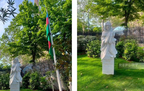 В Париже после реставрации открыли подвергшийся вандализму памятник Натаван - ФОТО