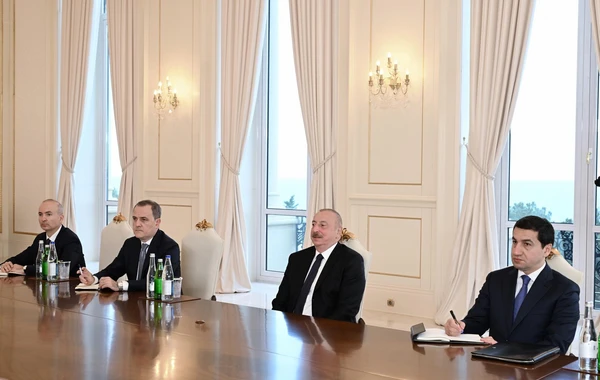 Президент Ильхам Алиев принял делегацию действующего председателя ОБСЕ - ОБНОВЛЕНО + ФОТО