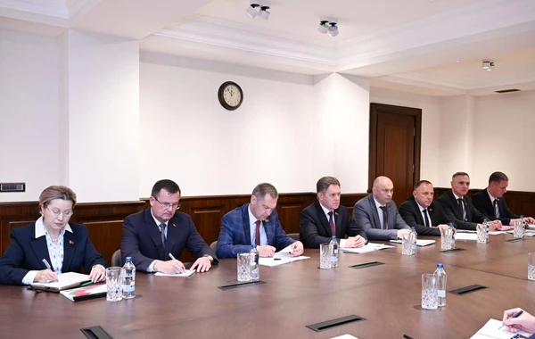 Samir Nuriyev Belarusun Baş nazirinin müavini ilə görüşüb - FOTO