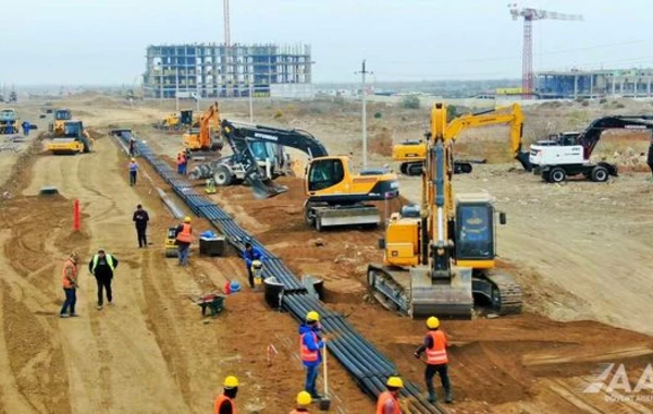 Ağdam şəhərinin daxili yollarının tikintisi necə aparılır? - FOTO/VİDEO