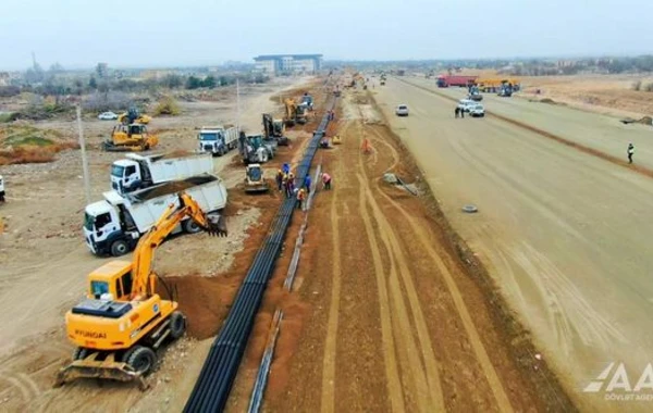 Ağdam şəhərinin daxili yollarının tikintisi necə aparılır? - FOTO/VİDEO