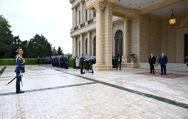 Aleksandr Lukaşenkonun rəsmi qarşılanma mərasimi olub - FOTO
