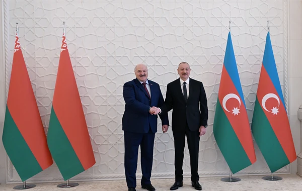 Aleksandr Lukaşenkonun rəsmi qarşılanma mərasimi olub - FOTO