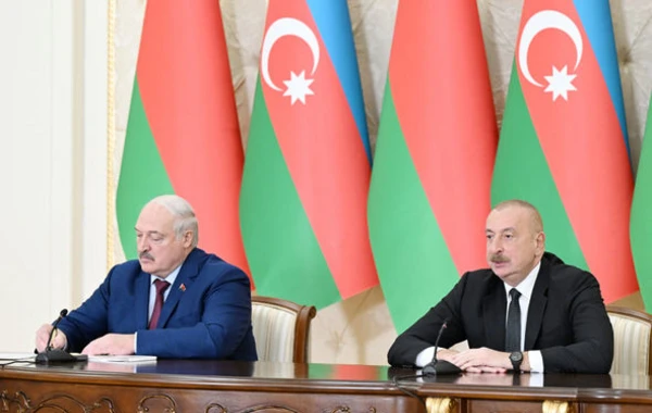 Президенты Азербайджана и Беларуси выступили с заявлениями для прессы - ОБНОВЛЕНО +ФОТО