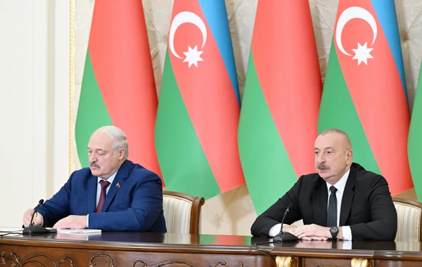 İlham Əliyev və Aleksandr Lukaşenko mətbuata bəyanatlarla çıxış ediblər - YENİLƏNİB + FOTO