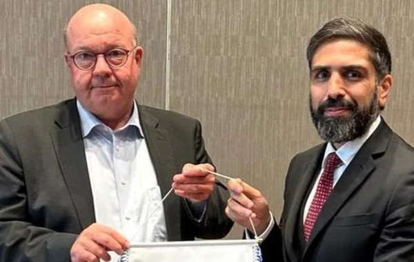 AFFA prezidenti UEFA-nın İcraiyyə Komitəsinin üzvü ilə görüşüb - FOTO