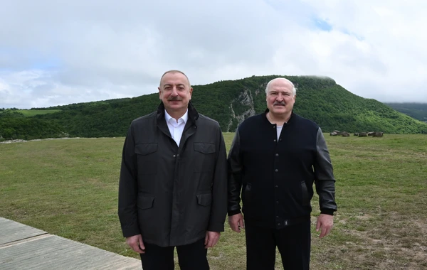 Ильхам Алиев и Александр Лукашенко посетили Джыдыр дюзю - ФОТО