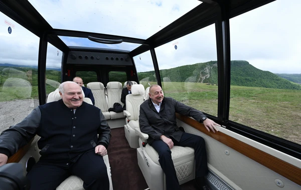 Ильхам Алиев и Александр Лукашенко посетили Джыдыр дюзю - ФОТО