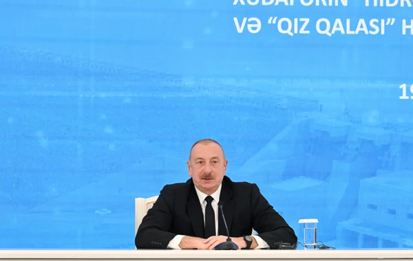 Azərbaycan və İran prezidentləri iki hidroqovşağın açılış mərasimində - YENİLƏNİB - FOTO