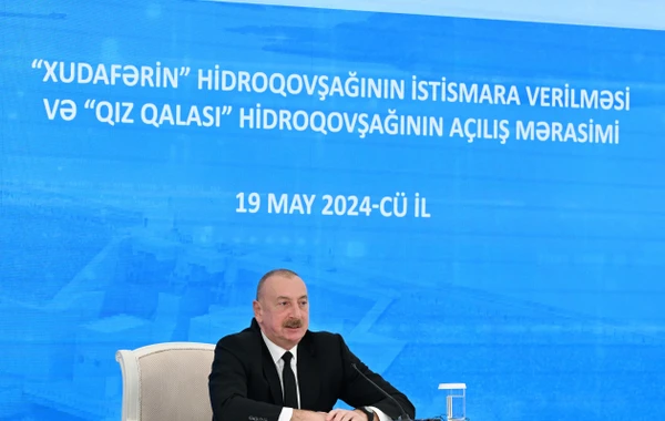 Azərbaycan və İran prezidentləri iki hidroqovşağın açılış mərasimində - YENİLƏNİB - FOTO