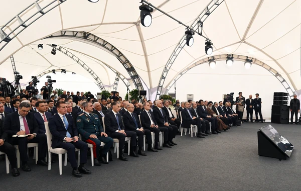 Azərbaycan və İran prezidentləri iki hidroqovşağın açılış mərasimində - YENİLƏNİB - FOTO