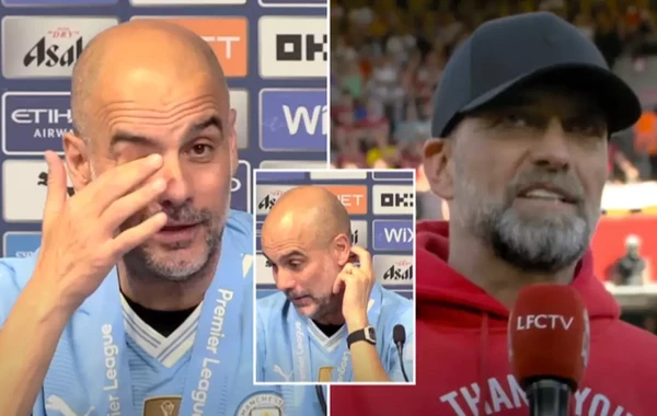 Kloppla bağlı sual Qvardiolanı göz yaşlarına boğdu