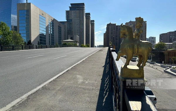 В Баку приступили к сносу моста Джаваншира, движение транспорта ограничено - ФОТО