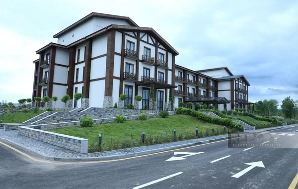 Bir qrup media nümayəndəsi Zəngilanda yeni açılan “Ağalı” hoteldə olublar - FOTO