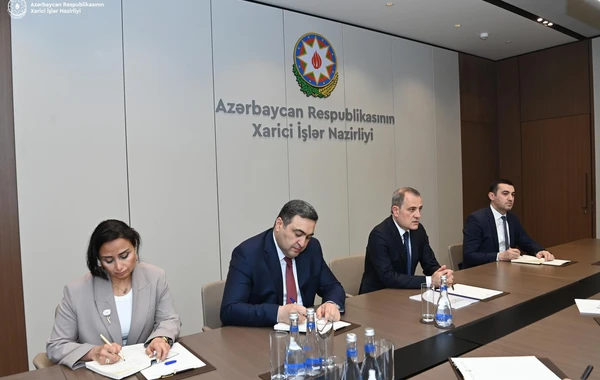 Ceyhun Bayramov Ukraynanın yeni səfirini qəbul edib - FOTO