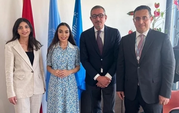 Leyla Əliyeva BMT-nin İsveçrədəki ofisində görüşlər keçirib - FOTO