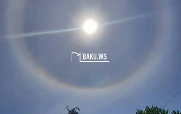 Azərbaycan səmasında doğan Günəş görənləri təəccübləndirdi - VİDEO