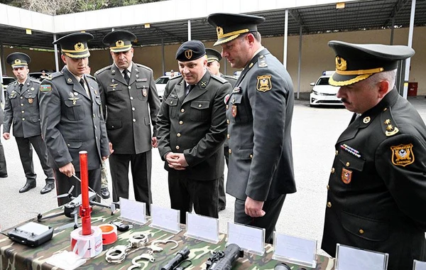 Gürcüstanın Hərbi Polis Departamentinin nümayəndə heyəti Azərbaycana səfər edib - FOTO