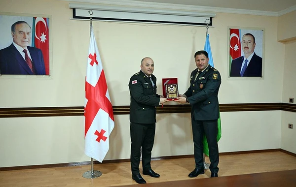 Gürcüstanın Hərbi Polis Departamentinin nümayəndə heyəti Azərbaycana səfər edib - FOTO