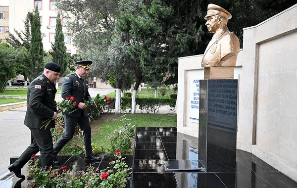Gürcüstanın Hərbi Polis Departamentinin nümayəndə heyəti Azərbaycana səfər edib - FOTO
