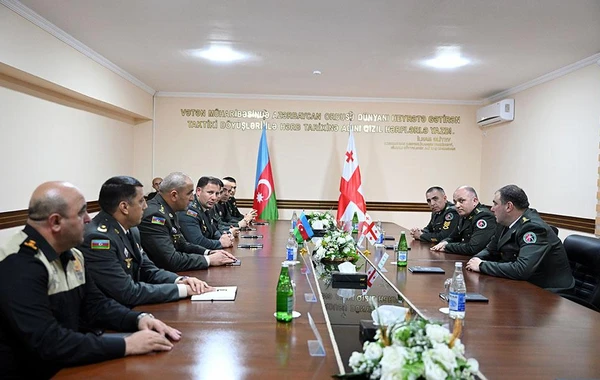 Gürcüstanın Hərbi Polis Departamentinin nümayəndə heyəti Azərbaycana səfər edib - FOTO