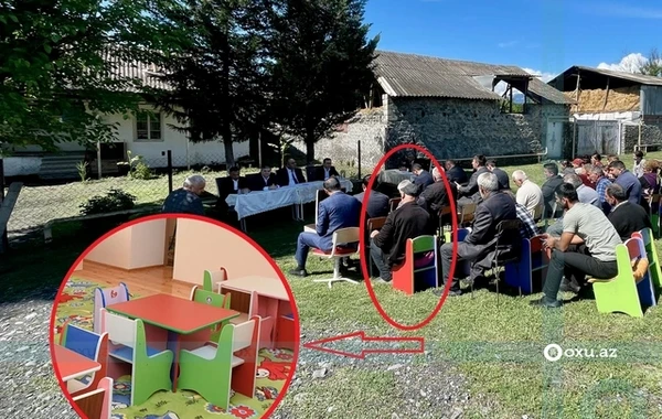 Azərbaycanda icra başçısı özünə kölgədə yer RAHATLADI: Kəndlilər saatlarla günün ALTINDA QALDILAR - FOTO