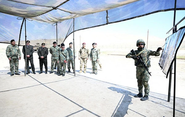 Hərbi Polis İdarəsinin şəxsi heyəti ilə döyüş hazırlığı məşqləri keçirilib - FOTO/VİDEO