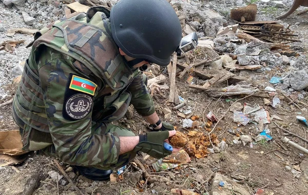 Əhmədlidə hərbi sursatlar aşkarlanıb - VİDEO