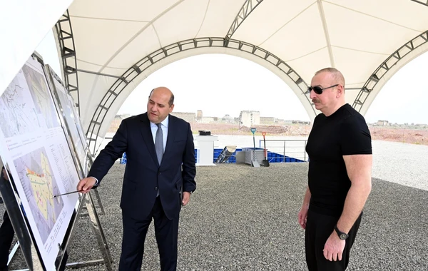 Prezident İlham Əliyev Ağdam rayonunun Tağıbəyli kəndinin təməlini qoyub - FOTO - YENİLƏNİB