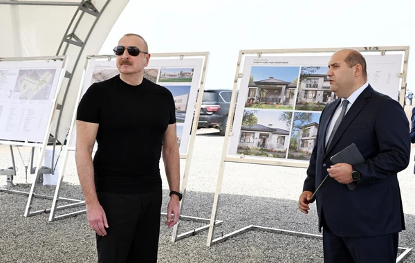 Prezident İlham Əliyev Ağdam rayonunun Tağıbəyli kəndinin təməlini qoyub - FOTO - YENİLƏNİB