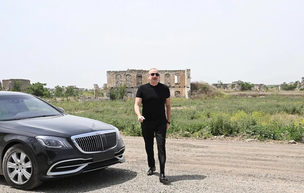 Ağdam rayonunun Güllücə kəndinin təməli qoyulub - FOTO - YENİLƏNİB