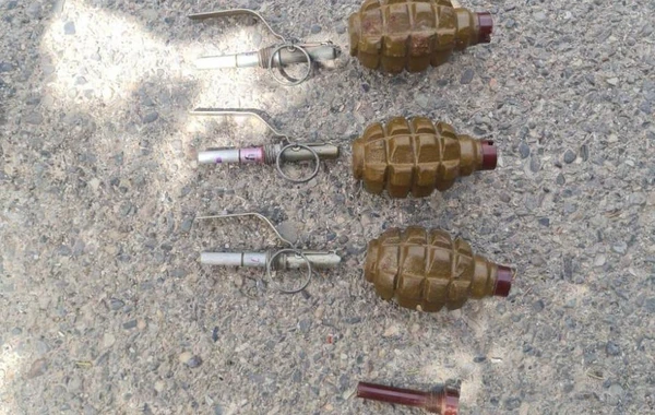 Bakıda döyüş tətbiqinə yararlı əl qumbarası və partladıcı aşkarlanıb - FOTO/VİDEO